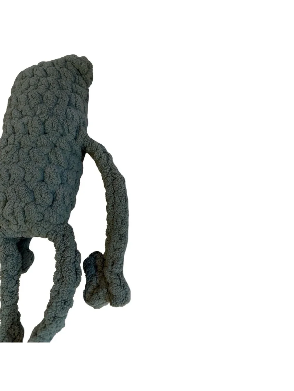 Handmade Crocheted Green Leggy Frog